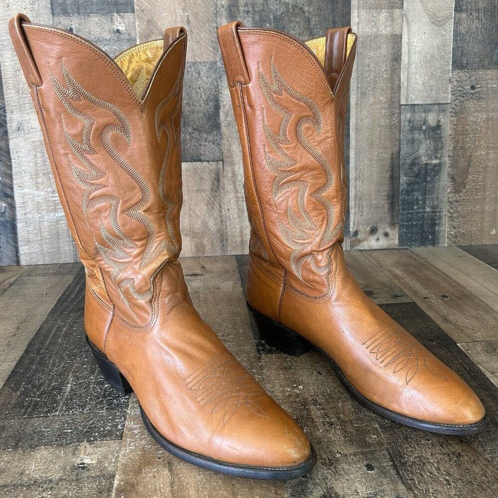 Nocona Vintage Western Cowboy Boots Mens 10 D